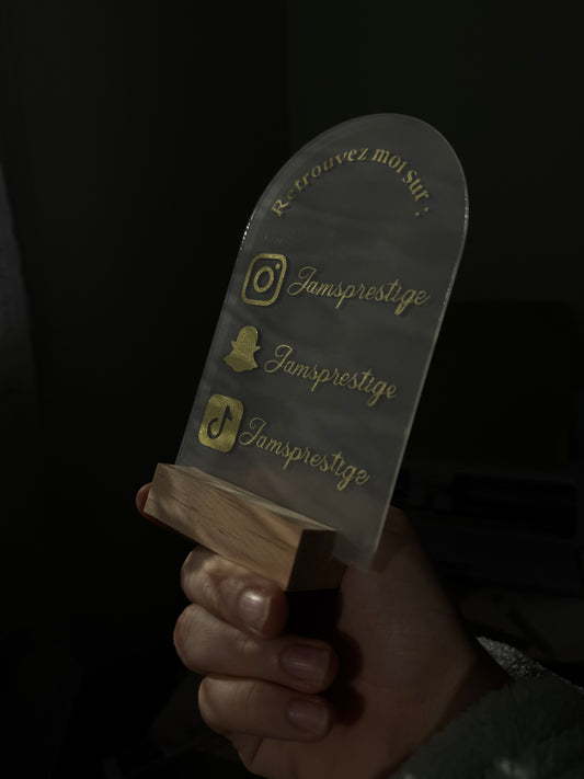 Plexi bébé/mariage ou réseaux